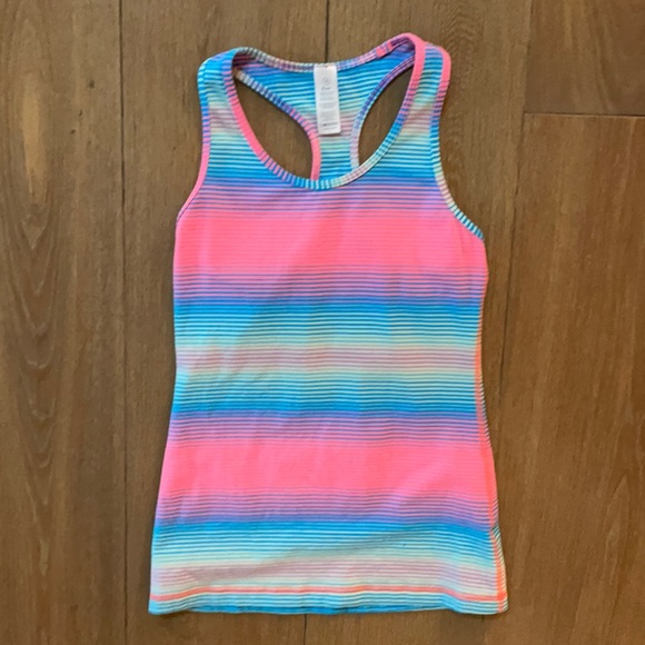 Ivivva Other - Ivivva by Lululemon Coral & Blue Tank- size 10